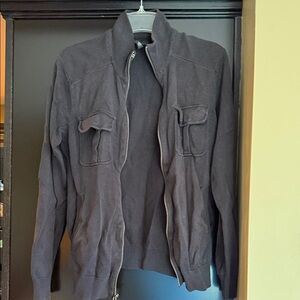 Gray Kenneth Cole Zip-Up Jacket M